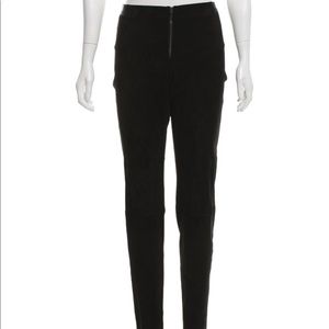 Alice and Olivia Black Suede Pants
